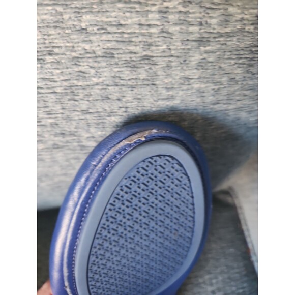 Tory Burch "Minnie" Travel Ballet Flats Dark Blue Leather Size 10 - Picture 8 of 12